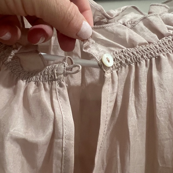 Bird & Knoll Sheer Blush fresh, rope belt detail, slip under dress size M - Picture 3 of 4